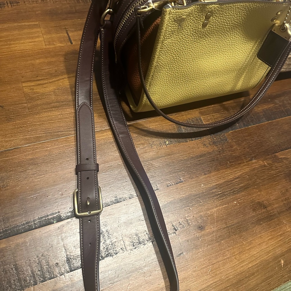 Coach Rogue 25 In Regenerative Leather in colorblock HAY - Picture 15 of 16